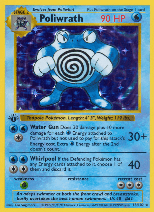 Poliwrath, carta 13 di Set Base