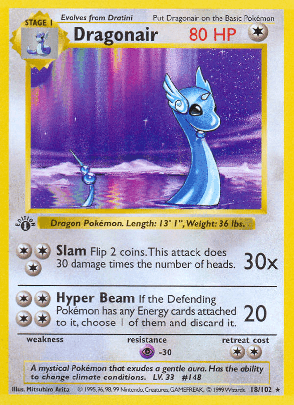 Dragonair, carta 18 di Set Base