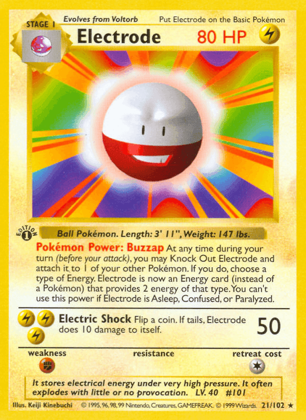 Electrode, carta 21 di Set Base