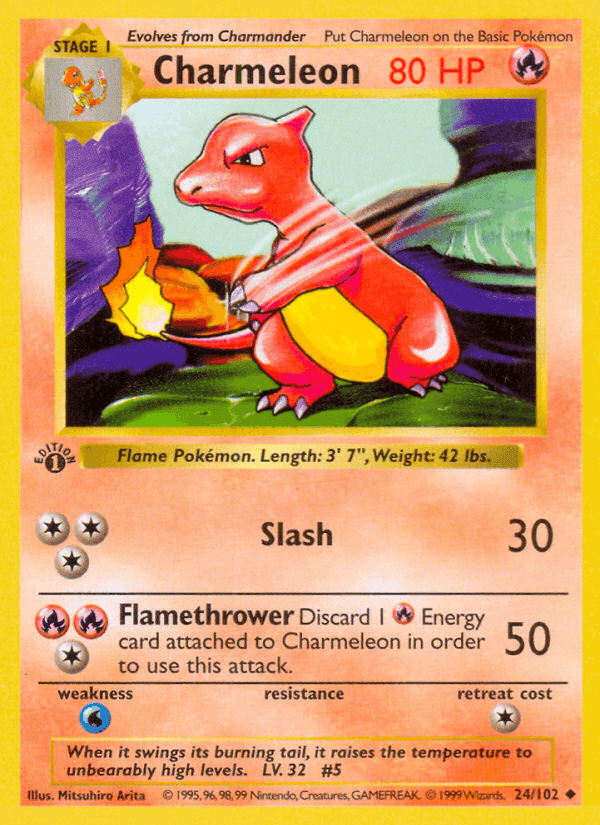 Charmeleon, carta 24 di Set Base