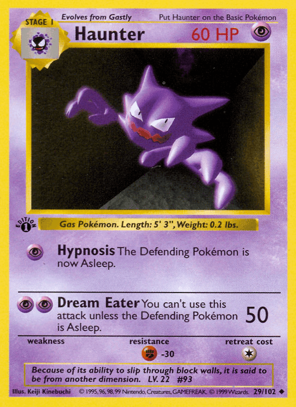Haunter, carta 29 de Edición Básica