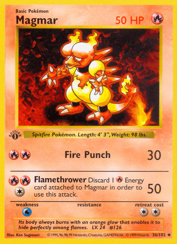 Magmar, carta 36 di Set Base