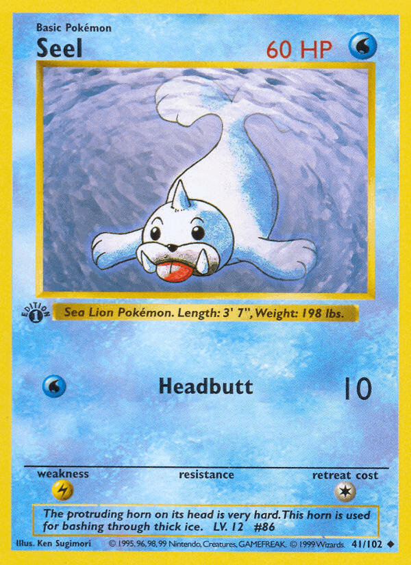 Seel, card 41 from Base Set