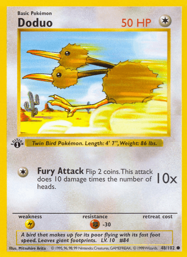 Doduo, carta 48 de Edición Básica
