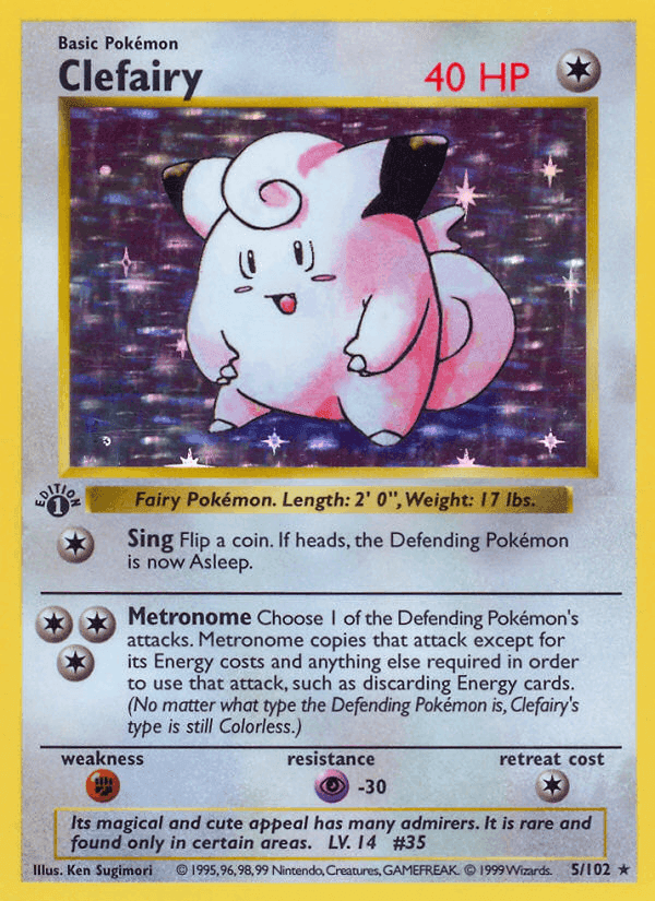 Clefairy, carta 5 di Set Base