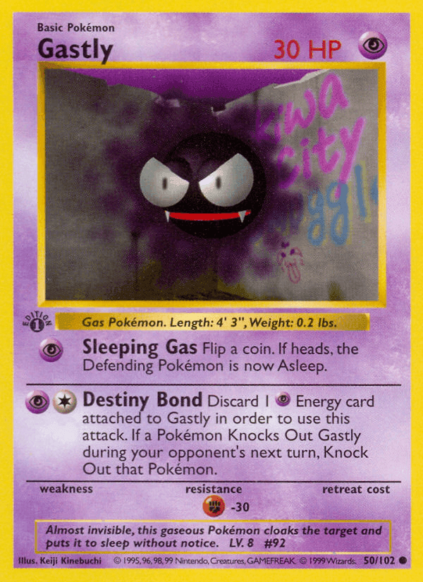 Gastly, carta 50 di Set Base
