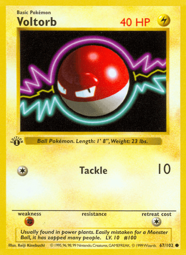 Voltorb, card 67 from Base Set