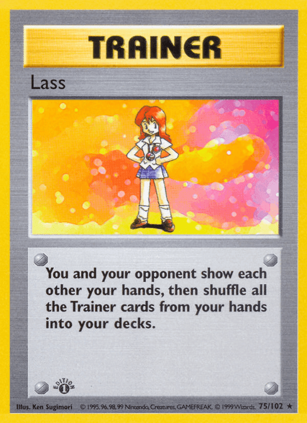 Lass, card 75 from Base Set