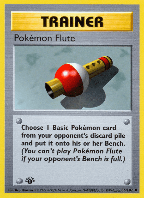 Pokémon Flute, card 86 from Base Set