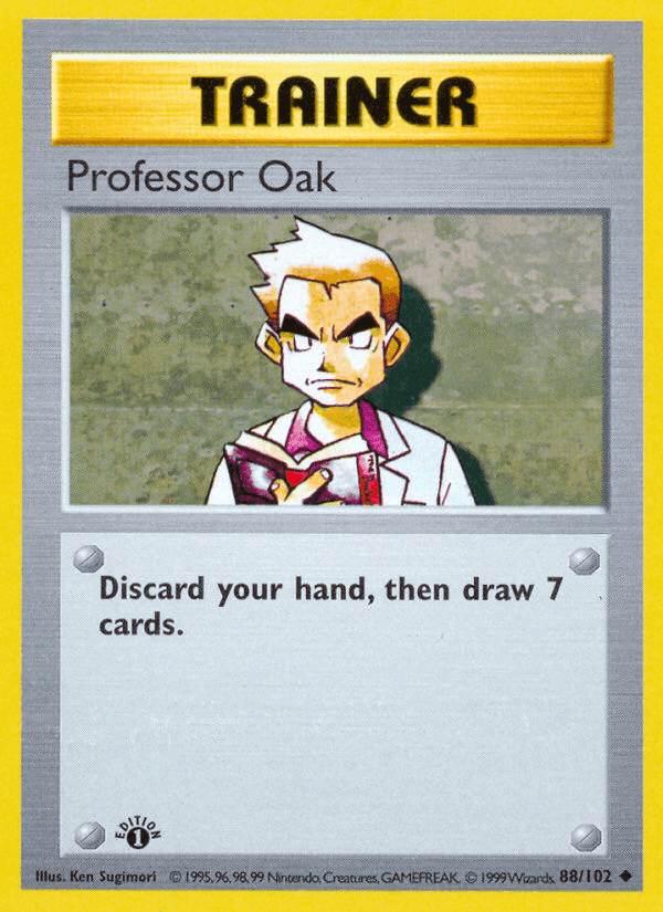 Professor Oak, card 88 from Base Set