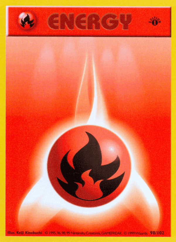 Fire Energy, card 98 from Base Set