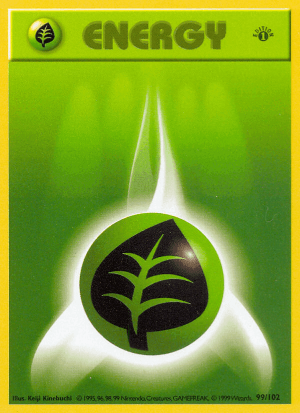 Grass Energy, card 99 from Base Set