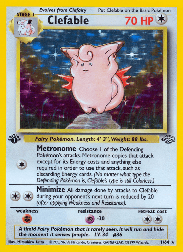 Clefable, carta 1 de Jungla