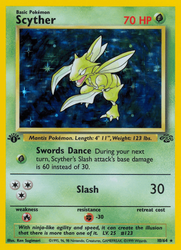 Scyther, carta 10 de Jungla