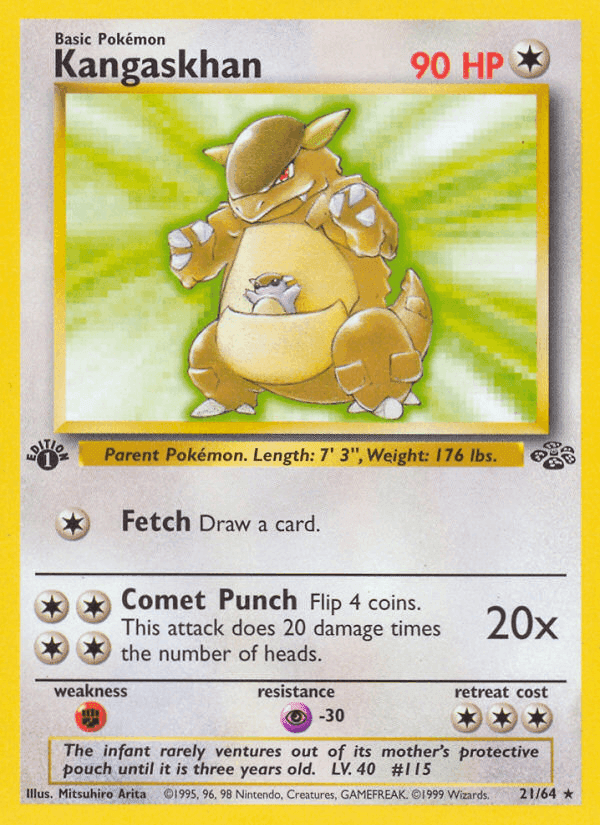 Kangaskhan, carta 21 di Jungle