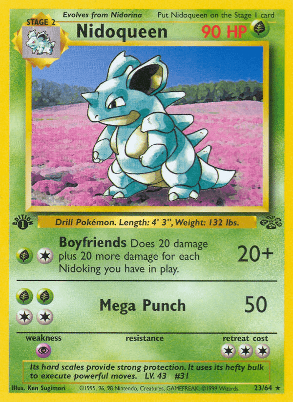 Nidoqueen, carta 23 de Jungla