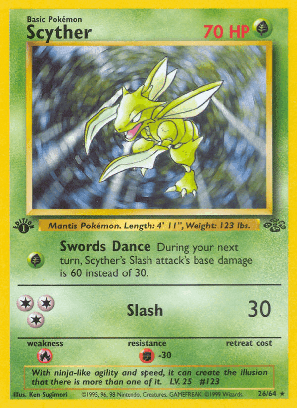 Scyther, carta 26 de Selva