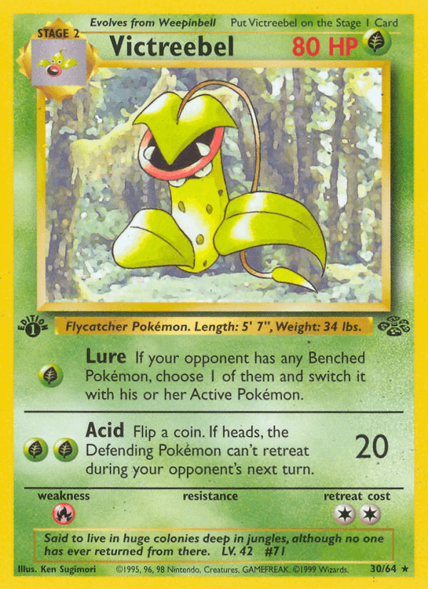 Victreebel, carta 30 de Jungla