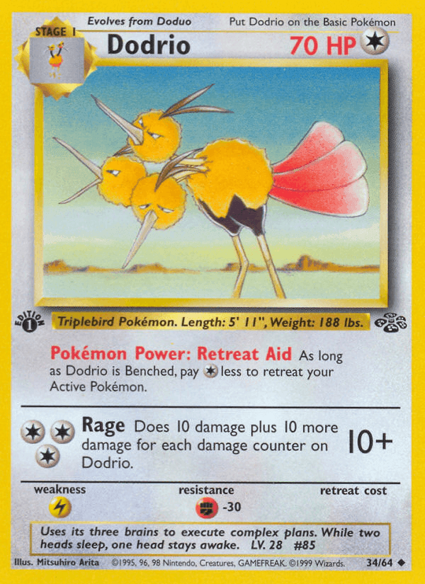 Dodrio, carta 34 de Jungla