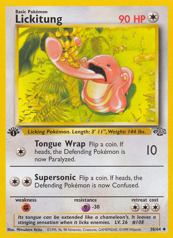 Lickitung, carta 38 de Jungla