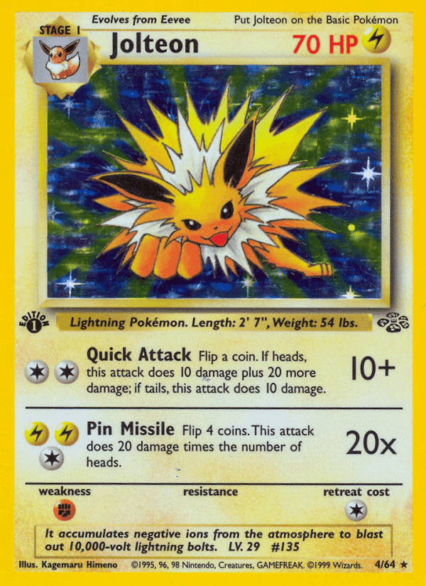 Jolteon, carta 4 di Jungle
