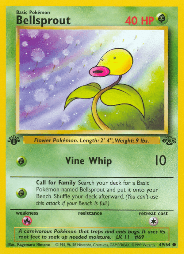 Bellsprout, carta 49 de Jungla