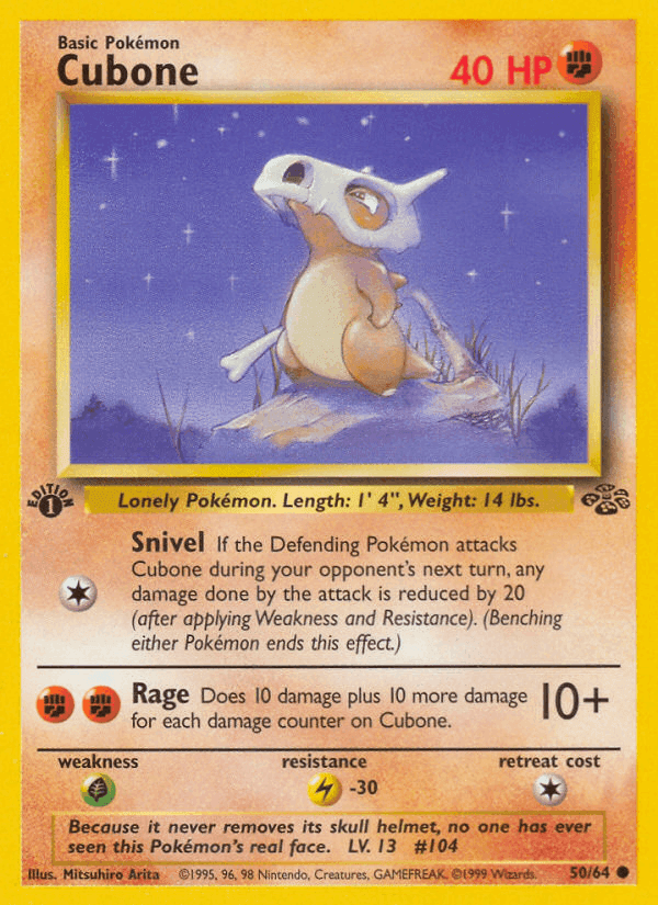 Cubone, carta 50 de Jungla