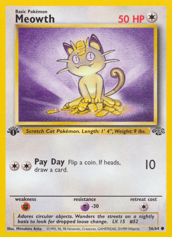 Meowth, carta 56 de Jungla