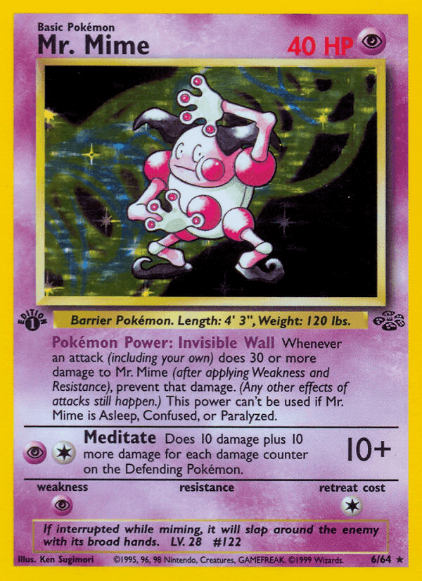 Mr. Mime, carta 6 de Jungla