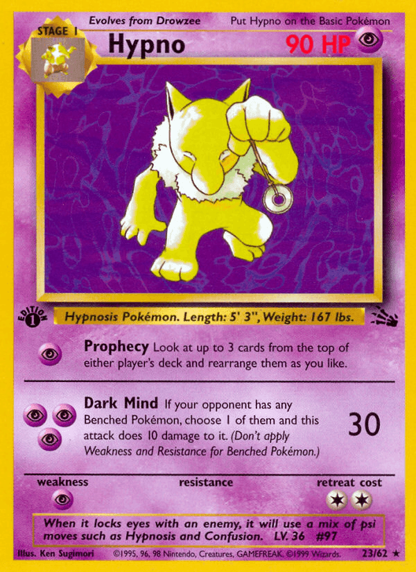 Hypno, card 23 from Fossil