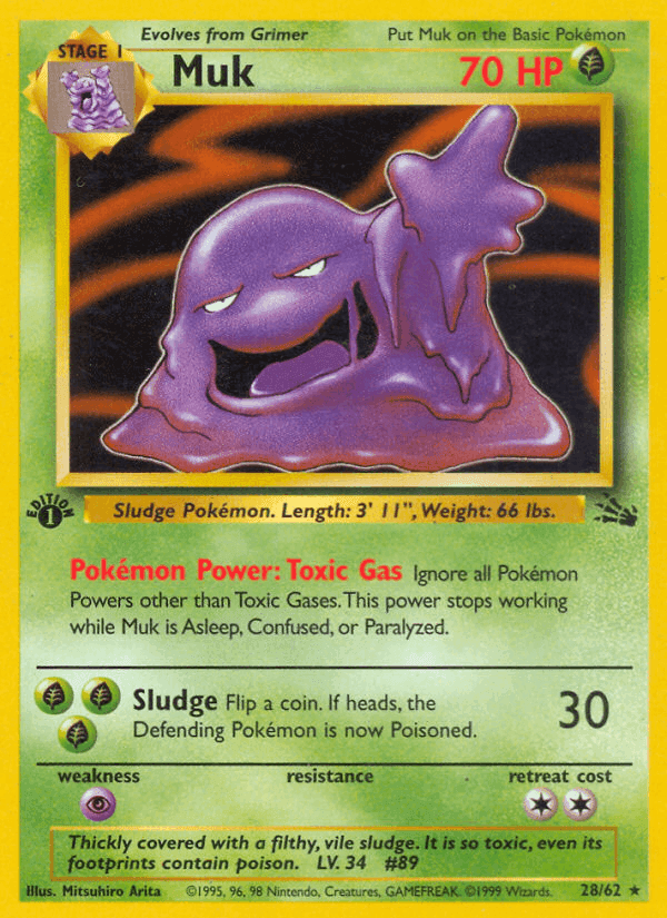 Muk, card 28 from Fossil