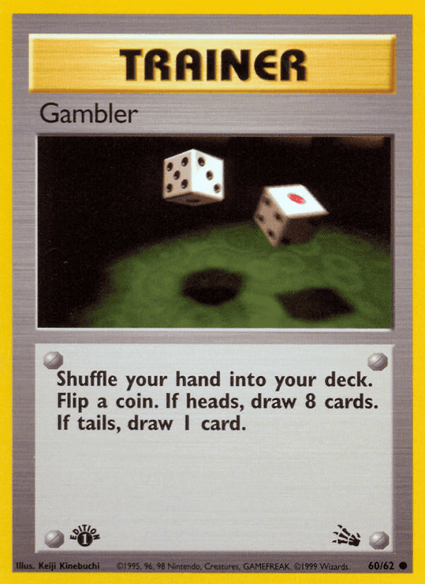 Gambler, card 60 from Fossil