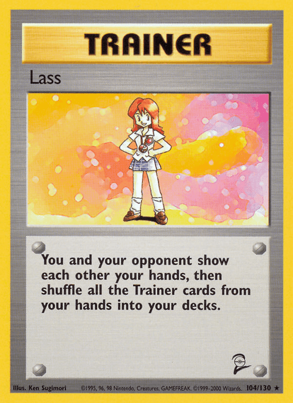 Lass, card 104 from Base Set 2
