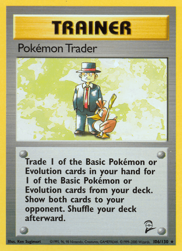 Pokémon Trader, card 106 from Base Set 2