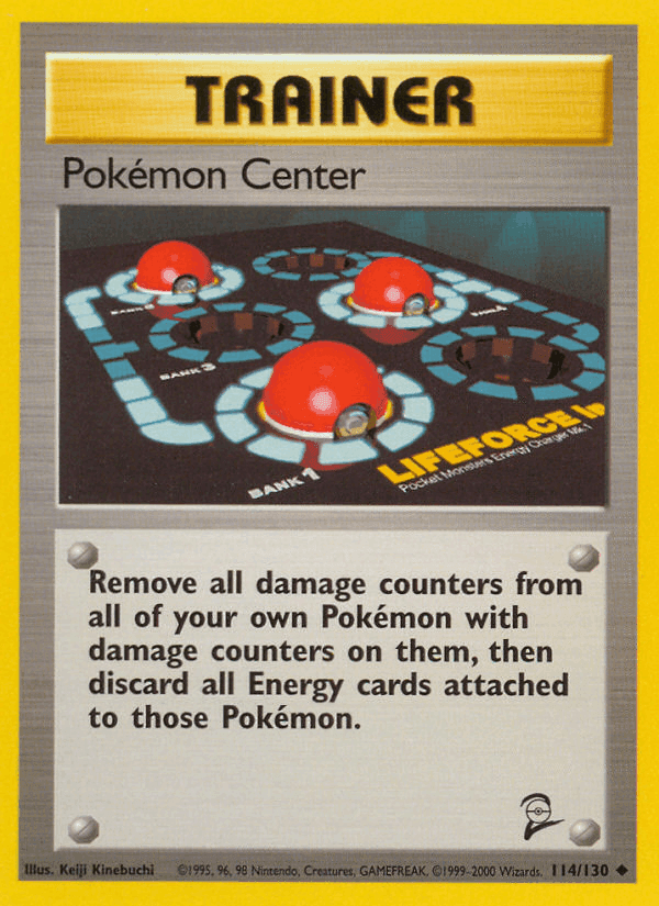 Pokémon Center, card 114 from Base Set 2