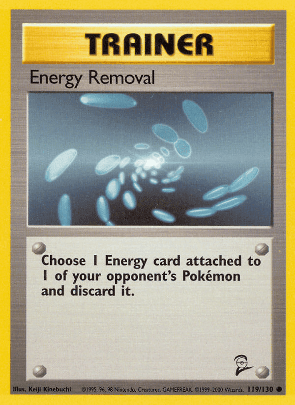 Energy Removal, card 119 from Base Set 2