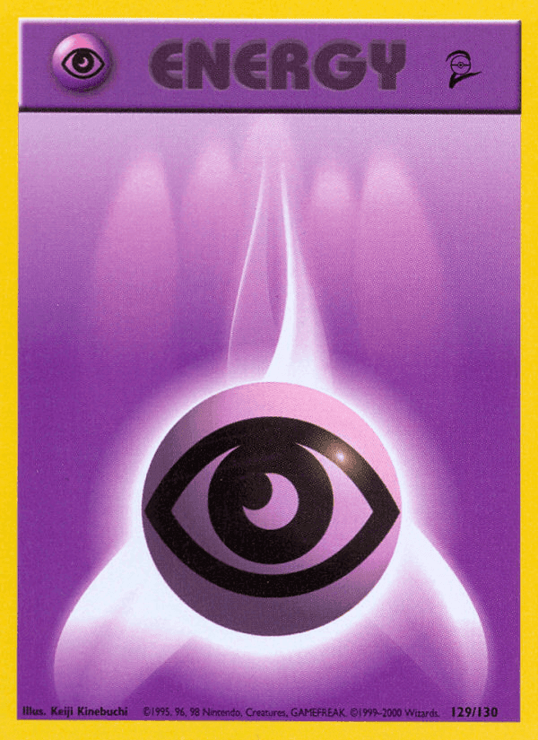 Psychic Energy, card 129 from Base Set 2