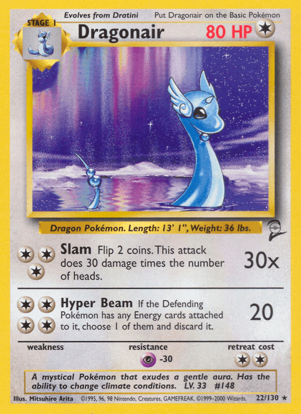Dragonair, carte 22 de Base Set 2