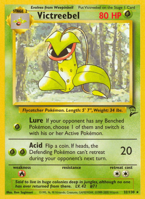 Victreebel, carte 32 de Base Set 2