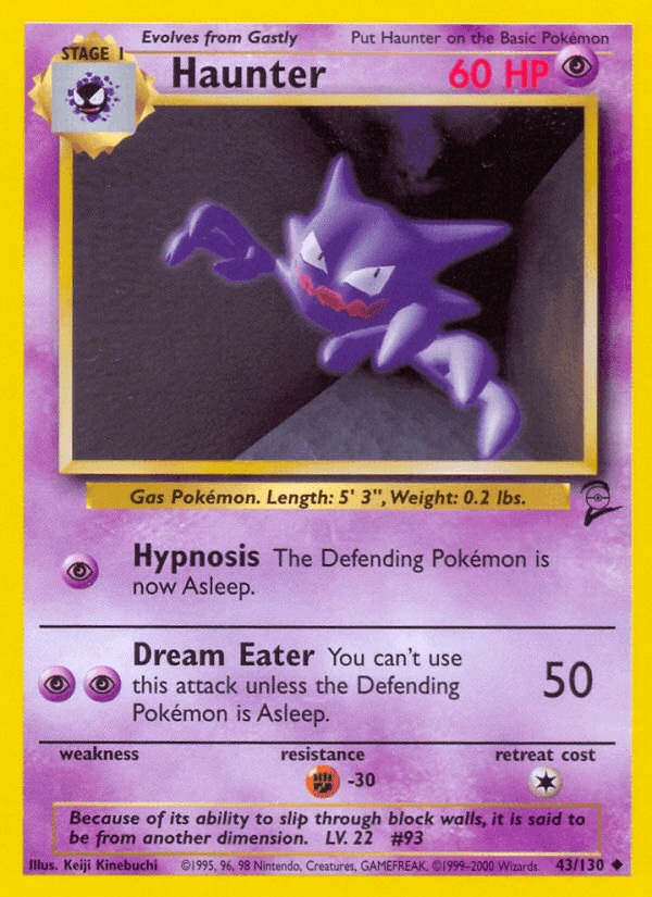 Haunter, carta 43 di Base Set 2
