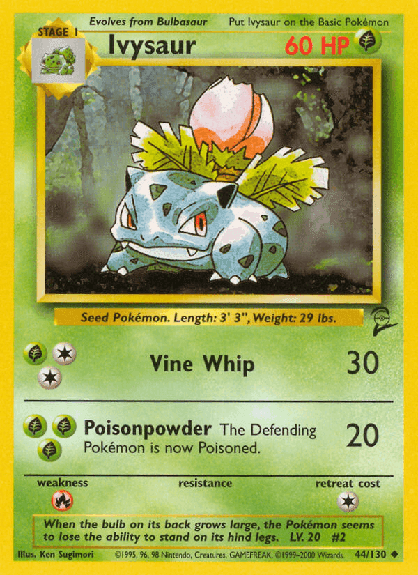 Ivysaur, carta 44 de Base Set 2