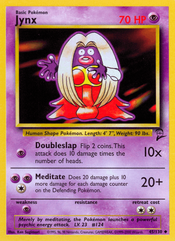 Jynx, carta 45 de Base Set 2