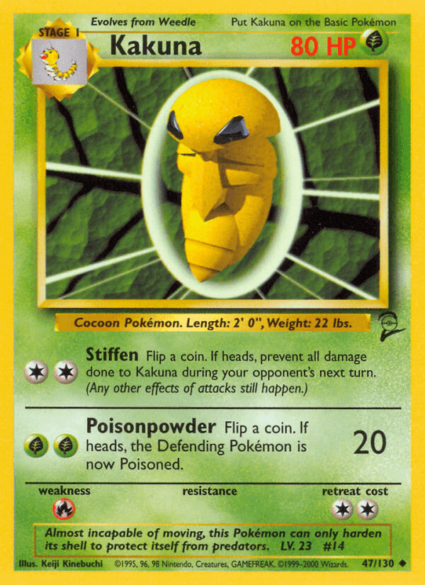 Kakuna, carte 47 de Base Set 2