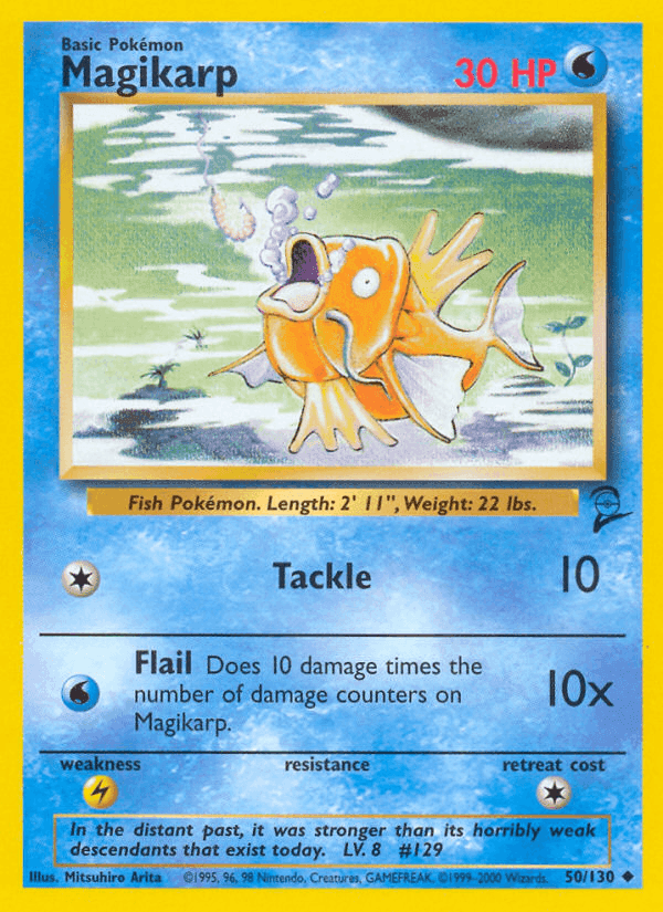 Magikarp, card 50 from Base Set 2