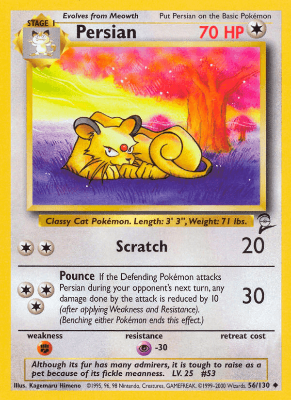 Persian, carte 56 de Base Set 2