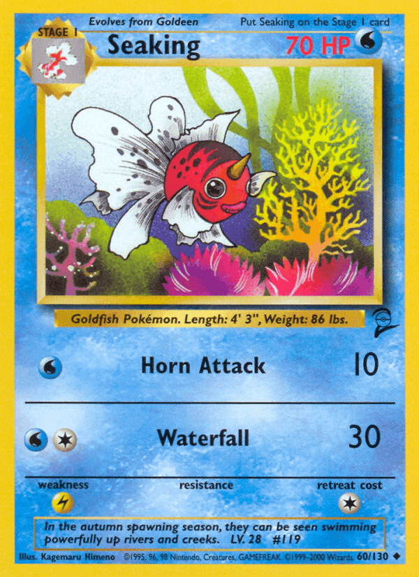 Seaking, card 60 from Base Set 2