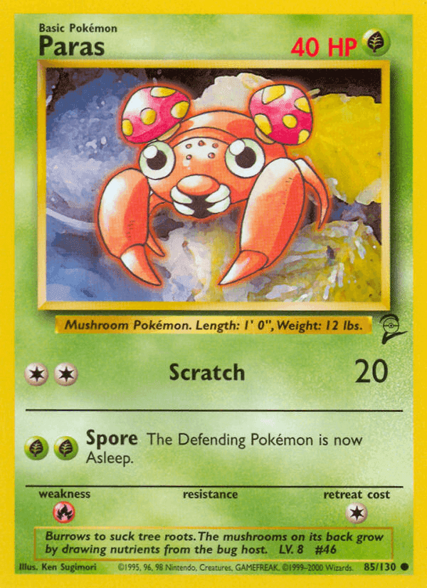 Paras, card 85 from Base Set 2