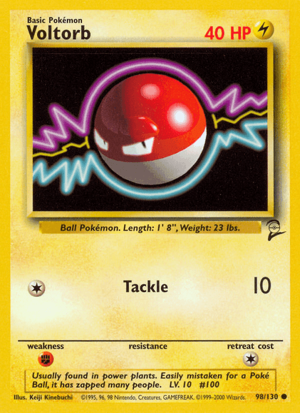 Voltorb, card 98 from Base Set 2