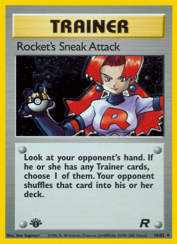 Rocket's Sneak Attack, carta 16 de Team Rocket