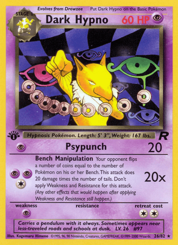 Dark Hypno, carta 26 di Team Rocket